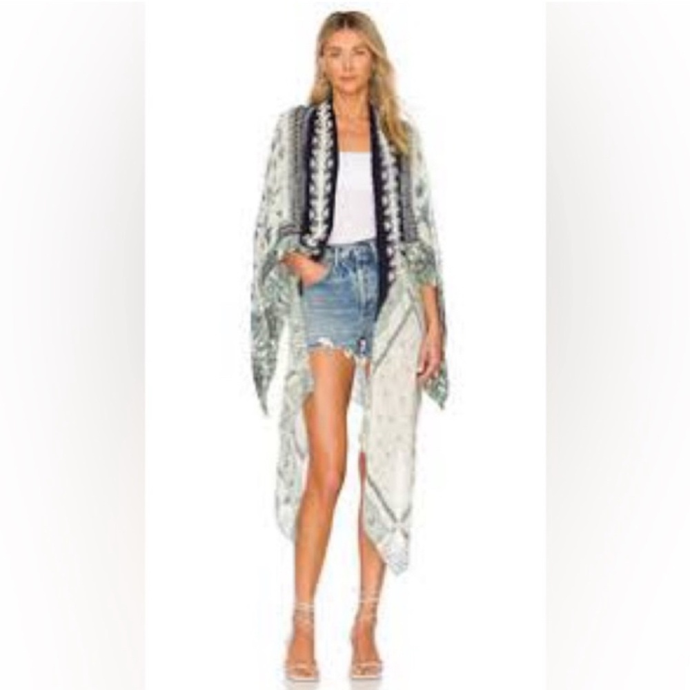 Free People OSFM Kiss The Sky Butterfly Kaftan